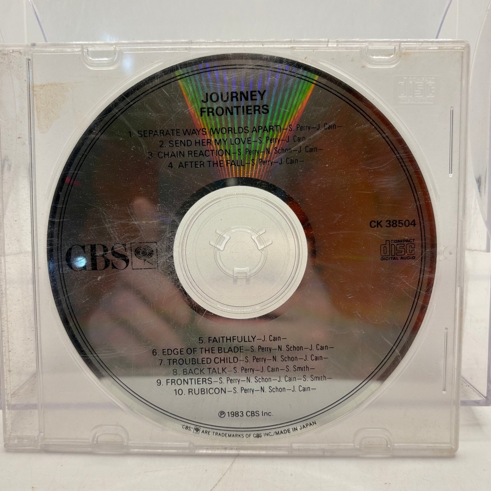 Journey Frontiers CD Album 1983 CBS CK 38504 Separate Ways Faithfully Japan